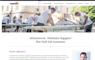 030 Aktionswoche "Wiesbaden Engagiert!" 2017 Fink & Fuchs AG CC-Servicebüro Eine Website für die Aktionswoche
