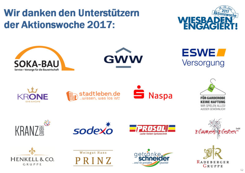 Aktionswoche "Wiesbaden Engagiert!" 2017 Unterstützer