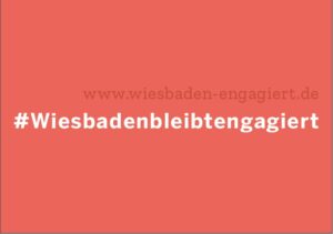 Wiesbaden bleibt engaigert 2020 Sticker