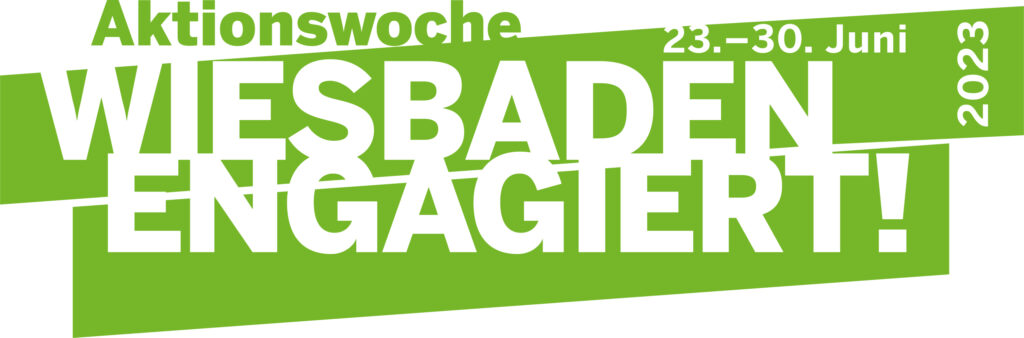 Wiesbaden Engagiert! Aktionswoche 2023 Logo mit Datum