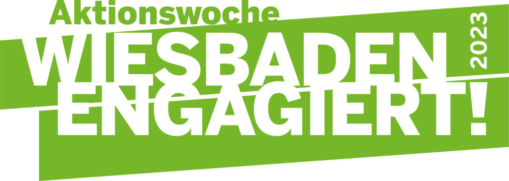 Wiesbaden Engagiert! Aktionswoche 2023 Logo mit Jahr